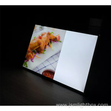 Tempered Glass Panel Menu Light Box